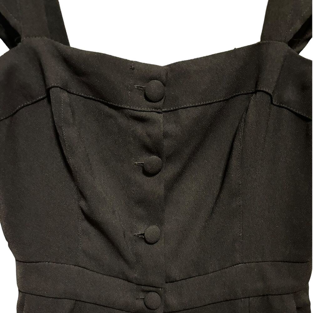 NWOT Cupcakes And Cashmere Sleeveless Jumpsuit Women's Size 0 Black Rayon - Picture 9 of 14